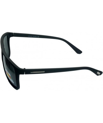 Polarized Lens Sports Sunglasses -D504PL-Blk - CZ18C2TQLDD $10.59 Square