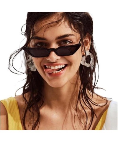 Sunglasses for Women Vintage Round Polarized - Fashion UV Protection Sunglasses for Party - Ba_black - C4194AARL5U $8.73 Round