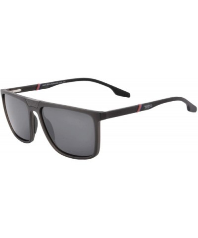 TR90 Lightweight Full Frame UV400 Sunglasses Oversize Fishing Driving Eyewears for Men/Women-SH2003 - Black Frame - CQ193W4R0...