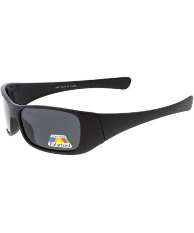 High Octane Collection"St Paul" Unisex Polarized Sunglasses - Black - CE18GY8D6H8 $5.28 Square