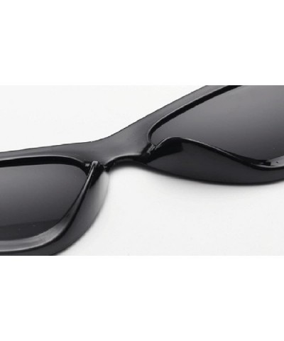 Cat Eyes Sunglasses for Women - Vintage Ladies Triangular Glasses Goggle - Black/Grey - CV18ET6LSGM $7.79 Cat Eye