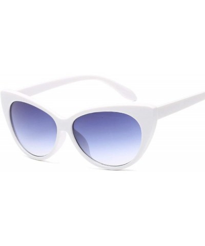 Small Classic Women Sunglasses Vintage Luxury Plastic Cat Eye Sun Glasses UV400 Fashion - Double Gray - C41985CCWS3 $17.82 Ca...