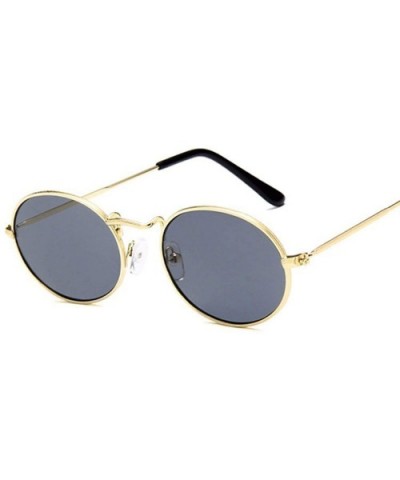 2019 Retro Round Yellow Sunglasses Women Brand Designer Sun Glasses For Women Alloy Mirror Sunglasses Female - CL18W78USHN $7...