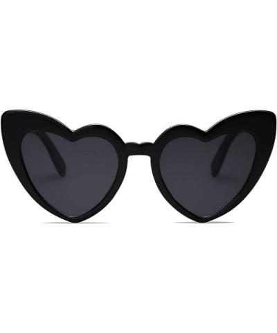 Heart Shaped Sunglasses Clout Goggle Vintage Cat Eye Mod Style Retro Glasses Kurt Cobain SJ2062 - CQ18CRXUUUL $10.19 Aviator