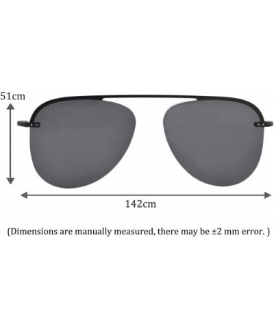 Anti Blue Light Hyperopia Glasses with Polarized Clip-on Sunglasses-LH3039 - C1 Black - CG18U9OD8A9 $31.72 Aviator