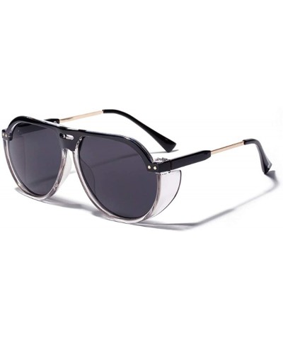 Fashion Men's and Women's Resin lens Candy Colors Sunglasses UV400 - Black - CK18NI0IMW7 $8.38 Rectangular