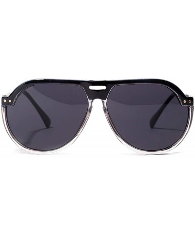 Fashion Men's and Women's Resin lens Candy Colors Sunglasses UV400 - Black - CK18NI0IMW7 $8.38 Rectangular