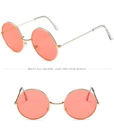 Women Men Vintage Retro Unisex Fashion Circle Frame Sunglasses Eyewear - 4192b - CE18RT9YKTI $6.85 Aviator