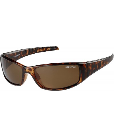 Draft Polorized Wrap Sunglasses - Brown Demi - C517Z2XDOZY $17.16 Wrap