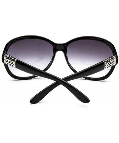 Sunglasses Women Fashion Decorative Large Frame Sun Black Grey - Red Red - CI18YQU33WR $7.00 Aviator