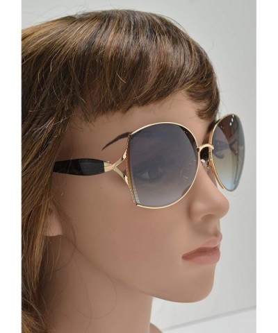 Womens Fashion Classic Butterfly Sunglasses - UV 400 Protection - Blue Tortoise + Brown Blue - C8194R5GWH5 $6.81 Butterfly