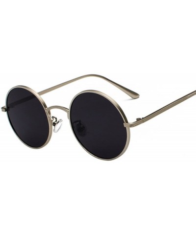 Fashion Tinted Color Lens Round Sunglasses Women Retro Punk Metal Frame Eye Vintage Tiny Men Sun Glasses - 6 - CC198ZSE8AC $2...