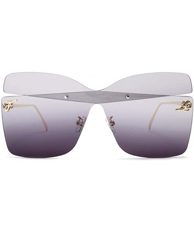 Oversized Butterfly Shape Women Sunglasses Colorful Trimming Big Box Sun Glasses Pink - C3 - CD198UH4ZAU $8.14 Butterfly