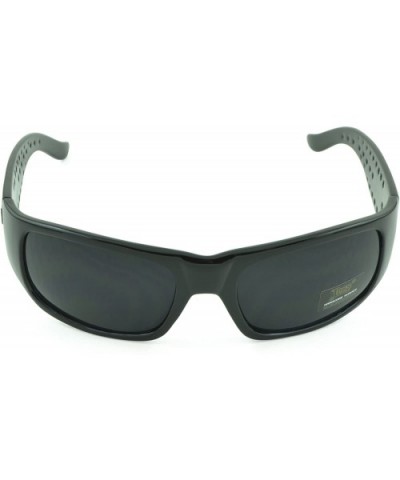 Gangster Sunglass Hardcore Dark Lens Sunglasses Men Women - Black-gloss - CB12D1PG0V5 $5.39 Round