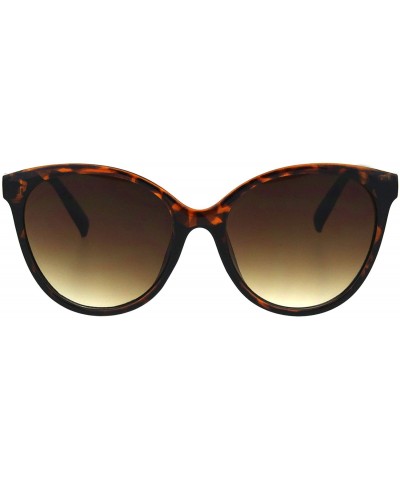 Womens Fashion Sunglasses Classic Chic Round Butterfly Frame UV 400 - Tortoise (Brown Gradient) - CQ18ORQI3G5 $10.32 Round