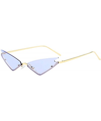 Women Men Fashion Vintage Irregular Sunglasses Eyewear Retro Glasses - D - CL18Q4Z2K5M $5.29 Square