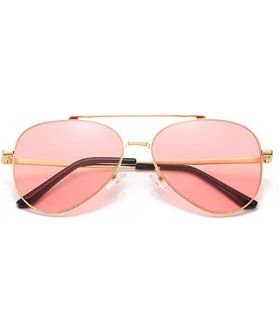 Classic Aviator Sunglasses for Men Women 100% UV Protection Tinted Lens Metal Frame Military Style - C218LQA5IU2 $35.90 Aviator