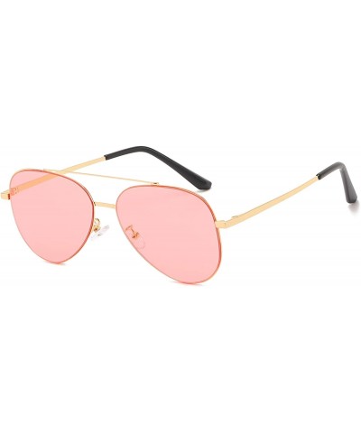 Classic Aviator Sunglasses for Men Women 100% UV Protection Tinted Lens Metal Frame Military Style - C218LQA5IU2 $35.90 Aviator