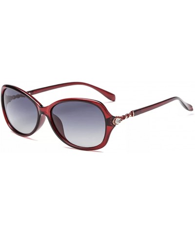 Shades Round Polarized Sunglasses for Women fashion tortoise classic cat eye womens sunglasses by W&Y A5 - Red - CG18GMNCQK6 ...
