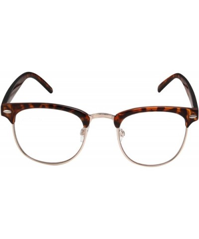 Mens Non Prescription Clear Lens Glasses - Tortoise - CF12FNIFNRZ $5.60 Square