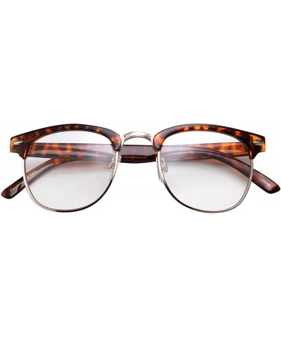 Mens Non Prescription Clear Lens Glasses - Tortoise - CF12FNIFNRZ $5.60 Square