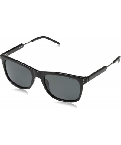 Men's Pld2034/S Rectangular Sunglasses - Black Ruthenium/Gray Polarized - CS12MYX6SXU $43.43 Rectangular