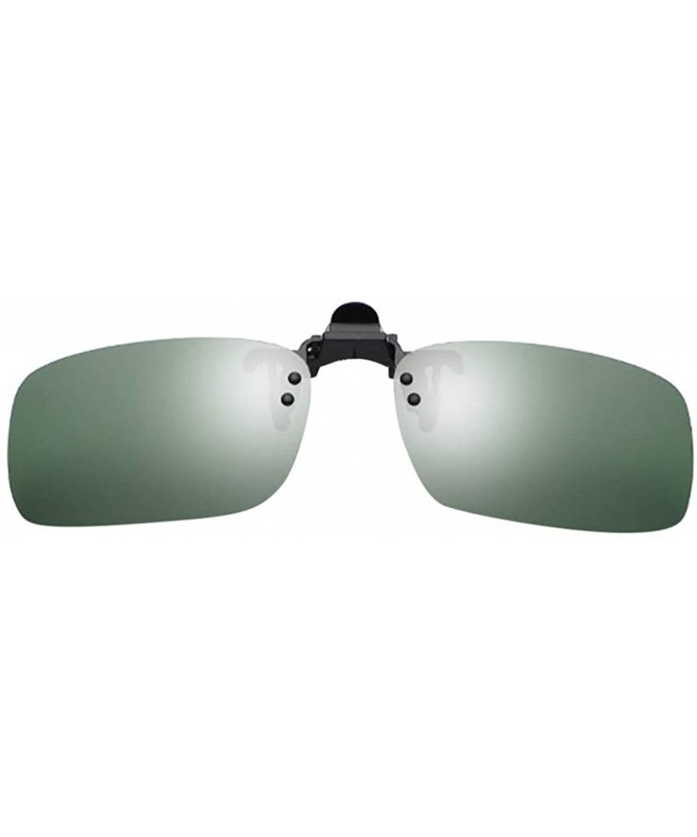 Polarized Clip-on Sunglasses Anti-Glare Driving Glasses Sunglasses Over for Men Women UV Protection - Army Green - C5190748YY...