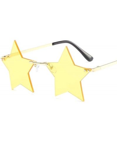 European and American Prom Party Sunglasses Pentagram Glasses Sunglasses Fashion Sunglasses - B - CI190OD8D6K $26.33 Sport