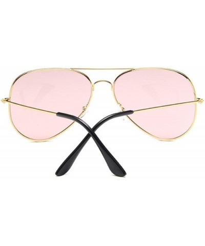 Unisex Gold Wire Frame Tinted Lens Aviator Sunglasses - Gold - CN185W9SEI3 $10.43 Aviator