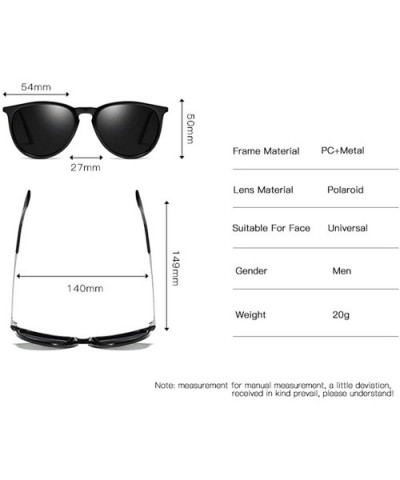 Unisex HD Polarized Aluminum Sunglasses Vintage Sun Glasses UV400 Protection for Men/Women - C - C0197AZ7ZEZ $13.86 Square
