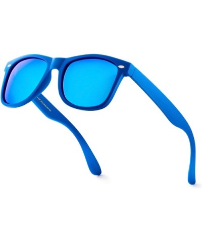 Classic Polarized Sunglasses - Matte Royal Blue - Revo Ice Blue - CC196QWYOK2 $11.44 Rectangular