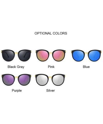 Cat Eye Sunglasses Women Ladies Fashion Cheap Designer Mirror Lens Cateye Sun Glasses Female Shades - Silver - C2198ZN67H7 $3...