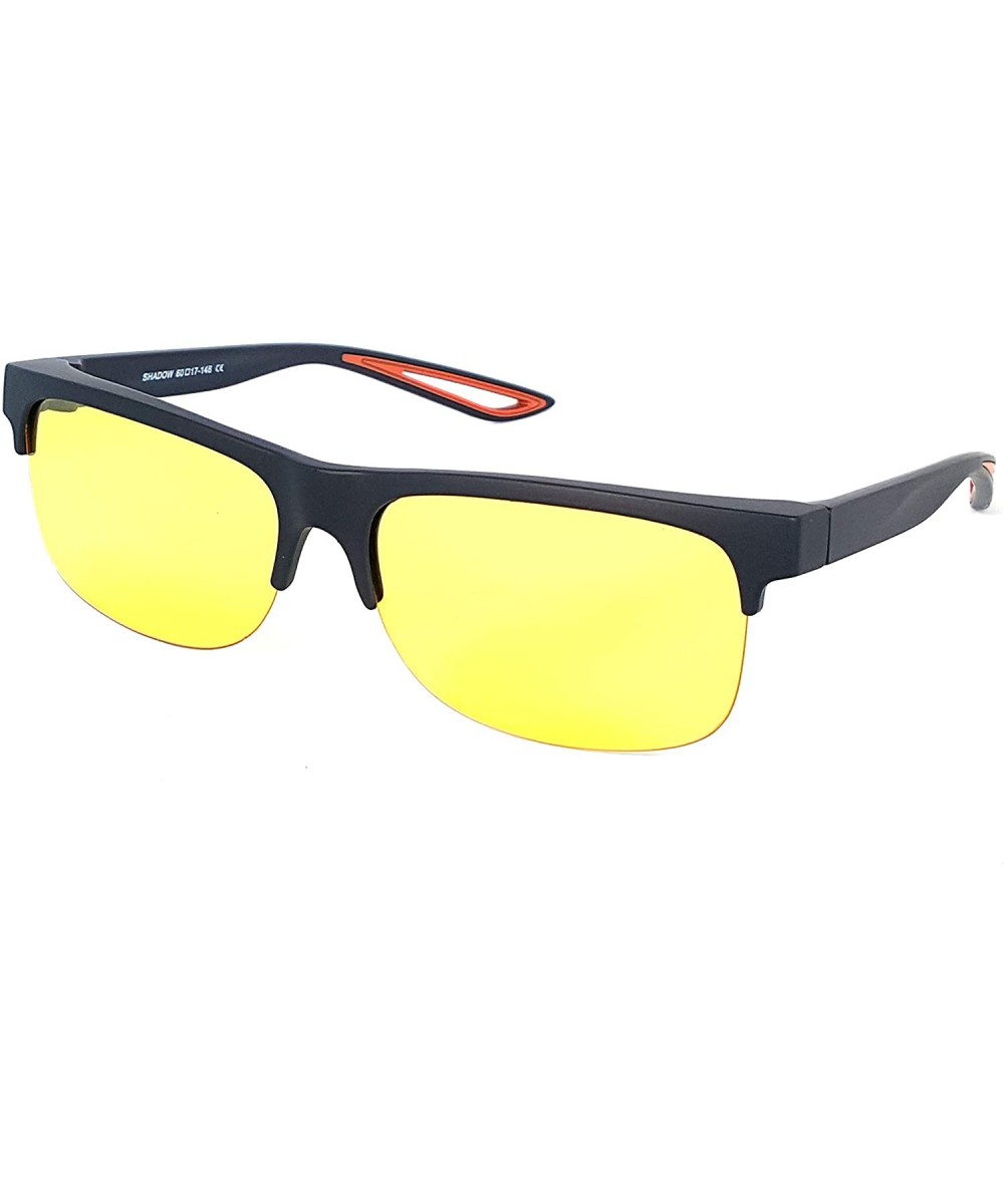 Fit Over Polarized Night Vision Glasses Anti reflective Anti Glare UV-400 Wear Over Driving Glasses - CV18Y659YU7 $8.92 Sport