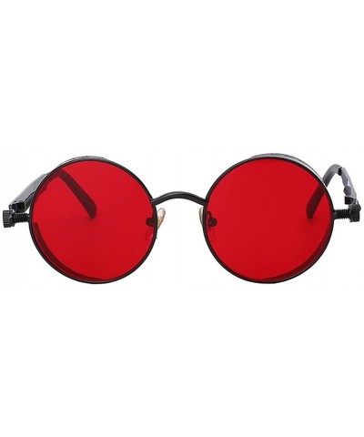 Steampunk Fashion Sunglasses NYC - Black & Clear Red - CU187695RZR $17.10 Goggle