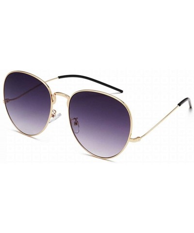 Vintage Pink Round Frame Sunglasses Female Sunglasses - Style 2 - CP18UDII8OI $11.58 Goggle