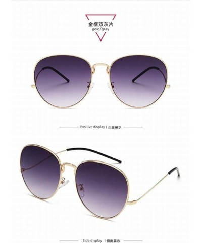 Vintage Pink Round Frame Sunglasses Female Sunglasses - Style 2 - CP18UDII8OI $11.58 Goggle