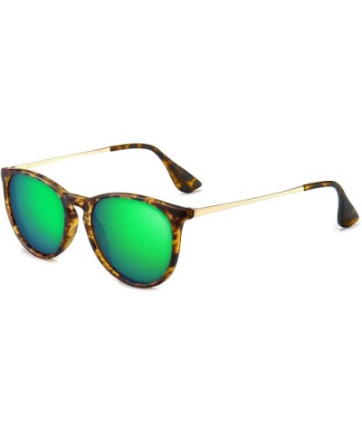 Vintage Round Sunglasses for Women Classic Retro Designer Style - CM18CUT4GY5 $11.03 Aviator