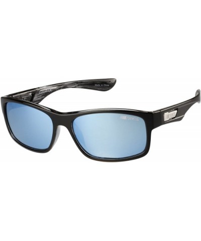 Racerx 104p Shiny Black Polorized Polarized Round Sunglasses- 59 mm - Shiny Black - CH12GKWNO97 $16.97 Round