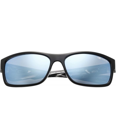 Racerx 104p Shiny Black Polorized Polarized Round Sunglasses- 59 mm - Shiny Black - CH12GKWNO97 $16.97 Round