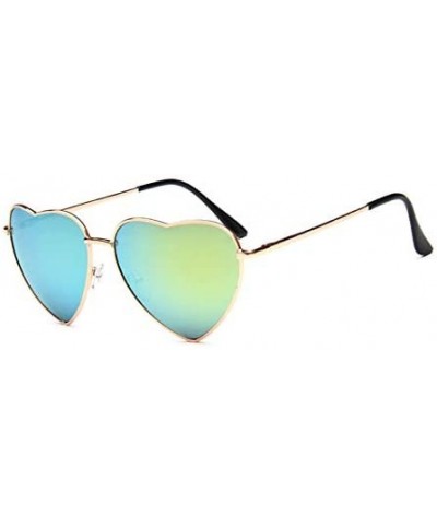 Vintage Heart Sunglasses Goggles for Women Men Retro Sun Glasses UV Protection - Style2 - CE18RRLC77K $4.74 Oval