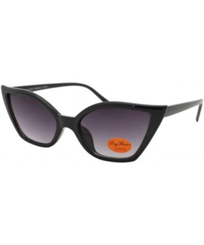 Square Pointy Cat Eye Sunglasses - Black - C6197XOWR2A $11.71 Square