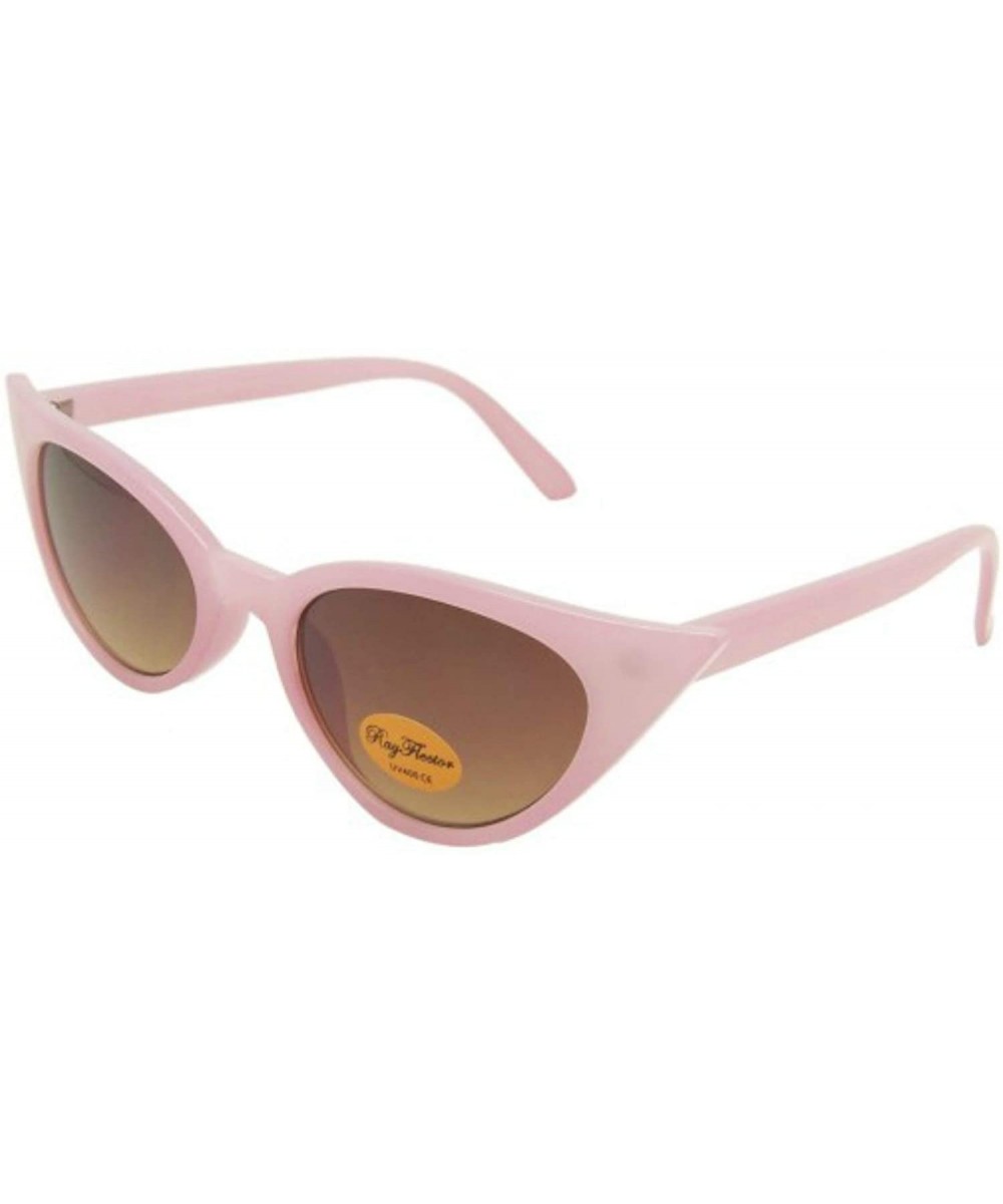 PEGGY Fifties Cat Eye Sunglasses - Pink - CC199XISSE4 $11.60 Cat Eye