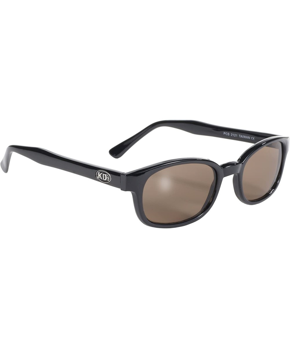 Original KD's Biker Sunglasses (Black Frame/Dark Brown Lens) - Black Frame/Dark Brown Lens - CD112W482IB $8.10 Goggle
