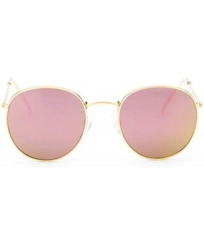 2019 Retro Round Sunglasses Women Brand Designer Sun Glasses Alloy Mirror Ray Female Oculos De Sol - CW197A297L2 $19.86 Round