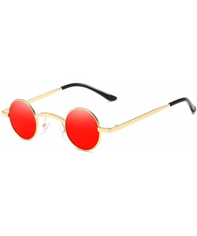 Round Sunglasses Metal Frame Women Men Vintage Sun Glasses Eyewear Shades UV400 Gafas - 7 - C818WD6DHDK $9.18 Oversized