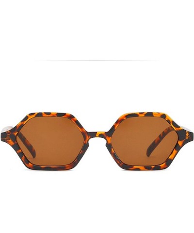 Classic Retro Designer Style Polygonal Square Sunglasses for Women Plastic AC UV400 Sunglasses - Tortoise - C418SZUI5T6 $13.5...