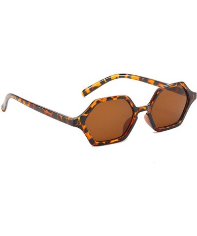 Classic Retro Designer Style Polygonal Square Sunglasses for Women Plastic AC UV400 Sunglasses - Tortoise - C418SZUI5T6 $13.5...