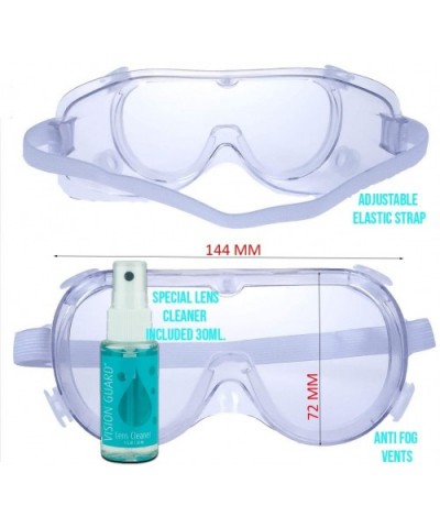 Protective Goggles Protection Resistant Included - 5 Goggles & 1 Lens Cleaning Bottle - C0198ZS6IMT $25.23 Goggle