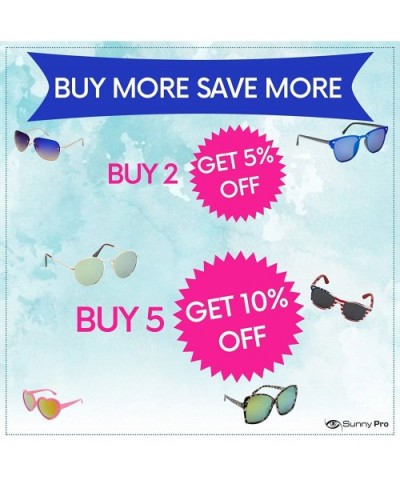 Aviator Kids Sunglasses For Boys And Girls Glasses UV 400 Protection - Designer Round White - CU18UGCG4Y3 $9.96 Oversized