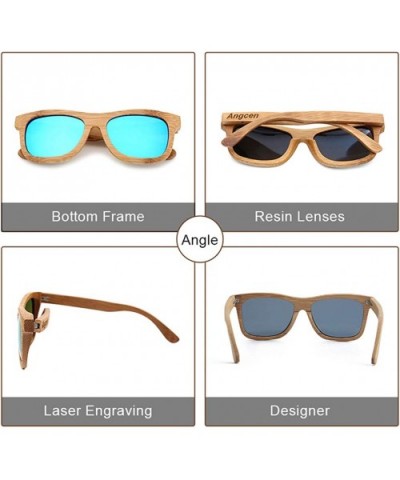 Ladies Sunglasses Women Polarized Retro Vintage Sun Glasses Men Wood Bamboo Sunglasses Designer Square Glasses - CH18XZSUEYM ...